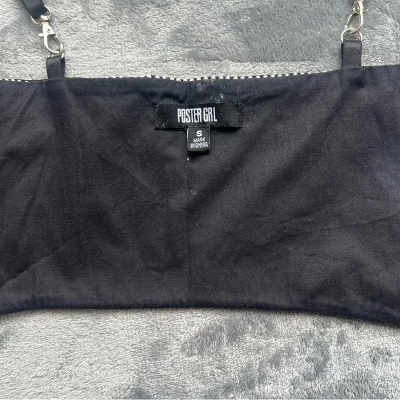 POSTER GRL DOLLS KILL UNDERBUST CORSET- RHINESTONE [DAMAGED] SIZE: SMALL - Picture 6 of 7